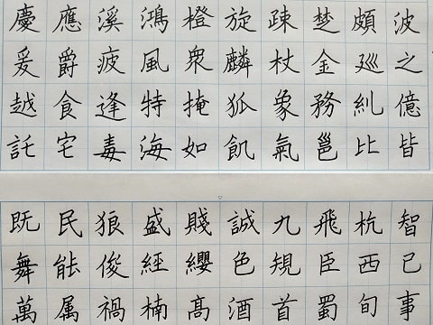 様々な漢字の写真